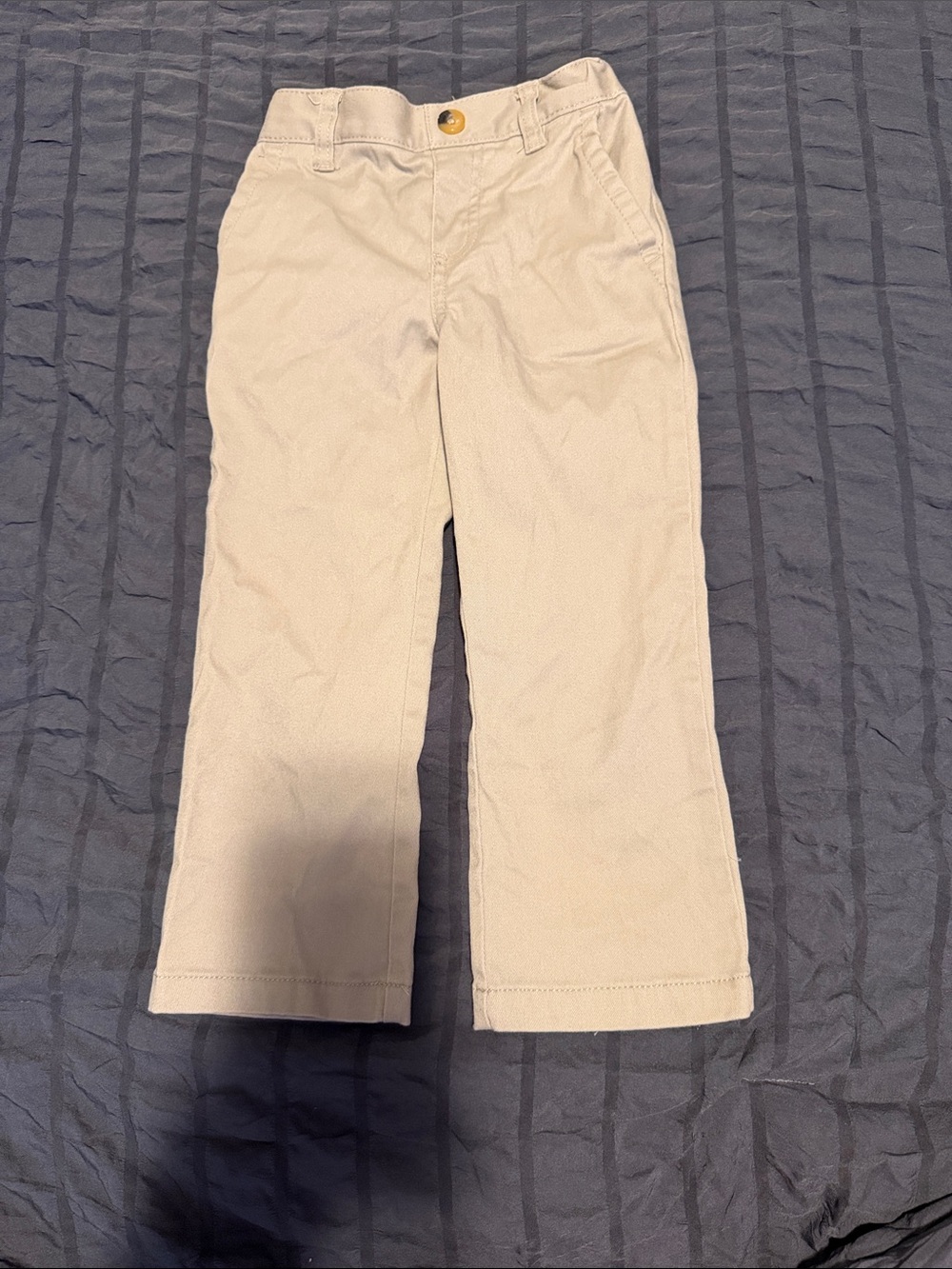 French Toast Beige and White Toddler Chino Pants